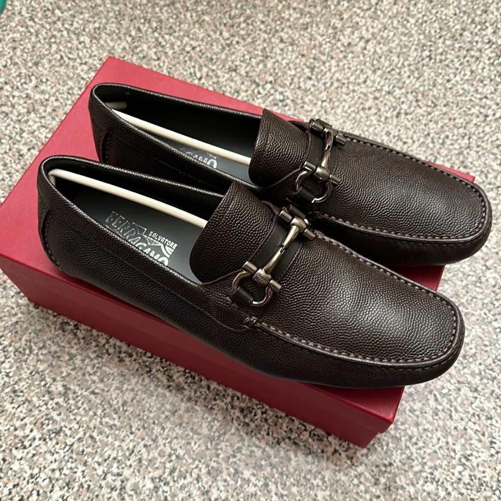 PARIGI.  Chocolate pebble calf and Hickory Calf